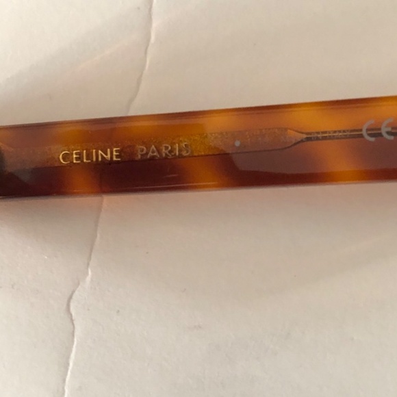 CELINE 55mm  Rectangular Women\'s RED HAVANA Sunglasses main image 6